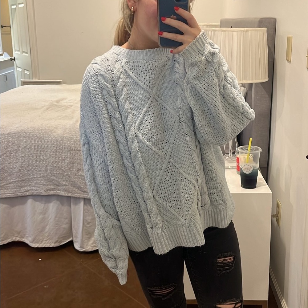 Baby blue sweater